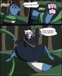  canine comic enroshiva fantasy forest fox magic_user male mammal tentacles tree 