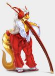  2018 aisyah_zaskia_harnny anthro big_breasts breasts capcom dragon female hair horn hurikata looking_at_viewer melee_weapon monster_hunter smile solo sword video_games weapon 
