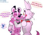  2018 animatronic bear bow_tie canine comic digital_media_(artwork) english_text five_nights_at_freddy&#039;s fox funtime_foxy_(fnafsl) funtime_freddy_(fnafsl) lagomorph machine mammal puppet puppet_bonnie_(fnafsl) rabbit robot sister_location speech_bubble text toy-bonnie video_games 
