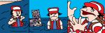  2009 clothing curtains_(artist) english_text glitch hat human humor male mammal missingno. nintendo not_furry pok&eacute;ball pok&eacute;mon red_(pok&eacute;mon) standard_pok&eacute;ball text vest video_games water 