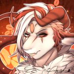  aromagon dragon hair horn icon low_res male signature solo zingiber 