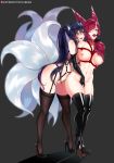  ahri animal_ears bondage fingering heels league_of_legends nipples pussy thighhighs tofuubear uncensored xayah yuri 