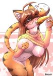  anthro banana big_breasts breasts fellatio female food fruit improvised_sex_toy mostly_nude nook-lom oral sex solo tears 