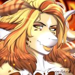  anthro aromagon dragon hair icon long_hair low_res male signature solo zingiber 