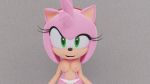  amy_rose anthro big_breasts biped breasts clothing eyelashes female gloves green_eyes hairband hedgehog looking_at_viewer mammal mostly_nude nipples open_mouth panties ps12 simple_background smile solo sonic_(series) underwear video_games 
