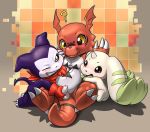  ? anthro digimon group guilmon impmon lkiws male male/male penis scalie terriermon young 