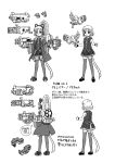 absurdres cat_ear_headphones commentary_request flamer greyscale haikuro headphones highres immolator jacket megaphone monochrome open_mouth personification shirt sleeveless sleeveless_shirt solo thighhighs translation_request warhammer_40k weapon 