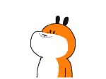  animated baguette bread canine flipnote_studio food fox hiding inhale keke low_res male mammal smile snot solo toony what 