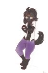  2018 4_fingers alasou ambiguous_gender anthro black_nose canine clothed clothing digital_media_(artwork) girly mammal smile solo yellow_eyes 