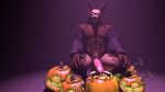  3d_(artwork) anthro bat digital_media_(artwork) dripping food fruit halloween holidays male mammal pumpkin rafer_grand_(artist) solo source_filmmaker 