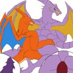  anal anal_penetration anthro butt charizard daikuhiroshiama looking_back male male/male metroid nintendo penetration penis pok&eacute;mon pok&eacute;mon_(species) ridley scalie smile video_games 