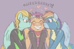  &lt;3 2018 blush caroo clothing color_sketch equine female friendship_is_magic group kissing lightning_dust_(mlp) mammal my_little_pony pegasus rainbow_dash_(mlp) scootaloo_(mlp) sketch skinsuit tight_clothing wings 