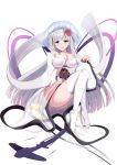  aircraft airplane arm_between_breasts ass azur_lane bangs bare_shoulders between_breasts blue_eyes blunt_bangs blush breasts cleavage feathers flower full_body hair_flower hair_ornament highres japanese_clothes kimono large_breasts long_hair looking_at_viewer mole mole_under_eye obi off_shoulder rose sash schreibe_shura see-through shoukaku_(azur_lane) silver_hair simple_background smile solo tassel thighhighs veil white_background white_kimono white_legwear wide_sleeves 
