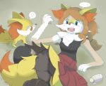  ! 2014 ? blue_eyes bottle braixen brown_fur canine clothing confusion crying duo female fennekin fenniken fluffy fur inner_ear_fluff invalid_tag mammal mammel milk milk_bottle multicolored_fur nintendo orange_eyes orange_fur pok&eacute;mon pok&eacute;mon_(species) serena_(pok&eacute;mon) simple_background skirt snout tail_growth tears torn_clothing transformation two_tone_fur video_games white_fur yellow_fur さみー 