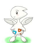  ambiguous_gender blush humanoid nintendo pasaran pok&eacute;mon pok&eacute;mon_(species) simple_background solo togetic video_games white_background 