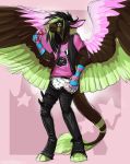  angel_dragon anthro biped clothed clothing diaper dragon eyewear fully_clothed fur glasses gloves looking_at_viewer male nazi pacifier pants pants_down partially_clothed shirt signature simple_background standing swastika twixxel_minty unknown_artist unknown_artist_signature wings 
