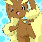  ambiguous_gender anthro digital_media_(artwork) lopunny navel nintendo oekaki open_mouth pasaran pink_eyes pok&eacute;mon pok&eacute;mon_(species) solo video_games 