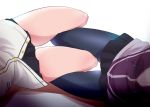  between_legs black_legwear black_skirt buttons cardigan close-up commentary_request kanoe lower_body miniskirt multiple_girls pantyhose pleated_skirt school_uniform shinjou_akane skirt ssss.gridman takarada_rikka thick_thighs thighs unbuttoned unzipped white_cardigan yuri 