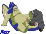  baloo bear chubby crossover disney dragon dragon_ball erection foot_fetish fuzzy fuzzybaloo gay giran hindpaw jungle_book licking_foot male mammal overweight paws penis size_difference talespin wings 