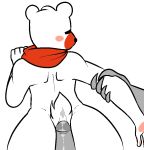  anonymous anthro bear butt clothing digital_media_(artwork) erection fur girly humanoid_penis male male/male mammal penis pudding_(s-f-d) secrets-from-dark simple_background white_background 