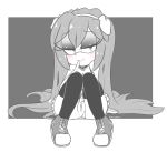  bedroom_eyes berry_the_dog_(character) blush canine clothed clothing eyelashes fan_character female footwear hair half-closed_eyes headband hearlesssoul legwear long_hair mammal pussy seductive shoes sitting solo sonic_(series) stockings 