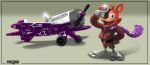  2018 absurd_res aircraft airplane animatronic anthro canine digital_media_(artwork) eye_patch eyewear five_nights_at_freddy&#039;s five_nights_at_freddy&#039;s_world fox hi_res hook machine male mammal pinkypills_(artist) robot scarf video_games wings 