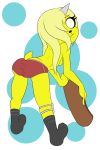  adventure_time anthro breasts brief bronwyn butt canine cartoon_network clothed clothing dog equine female fur horn humanoid kamikiller mammal side_boob solo topless unicorn 