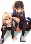  bike_shorts fate/grand_order fu-ta gym_uniform heroine_x heroine_xx megane thighhighs 