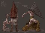  ass commentary_request gloves hat helmet hiroaki_(tk_pik) male_focus mannequin monster multiple_boys pyramid_head silent_hill silent_hill_(movie) silent_hill_2 