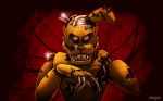  2018 absurd_res animatronic digital_media_(artwork) five_nights_at_freddy&#039;s five_nights_at_freddy&#039;s_3 hi_res lagomorph machine male mammal pinkypills_(artist) rabbit robot simple_background springtrap_(fnaf) video_games 