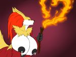  anthro big_breasts blowing breasts canid canine delphox female fire fox fur huge_breasts hyper hyper_breasts karnator_(artist) lactating leaking looking_at_viewer mammal milk nintendo nude pok&eacute;mon pok&eacute;mon_(species) simple_background stick video_games voluptuous 