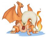  2018 alternate_version_at_source anus butt charizard claws dirtyturquoise_(artist) erection female fire hand_on_butt human interspecies looking_back male male/female mammal nintendo penetration penis pok&eacute;mon pok&eacute;mon_(species) pok&eacute;philia rear_view reptile scalie simple_background smile teeth text thick_tail tongue vaginal vaginal_penetration video_games white_background 