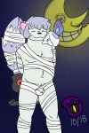  bulge halloween holidays male mammal momia nintendo pok&eacute;mon procyonid raccoon the_master_dok video_games 