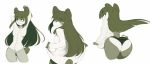  2017 anthro bear black_hair breasts clothed clothing eyebrows female hair half-closed_eyes kanel long_hair looking_aside looking_back mammal panda panties standing striped_panties underwear 