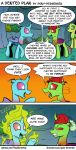  2018 changeling comic day digital_media_(artwork) english_text fan_character female male my_little_pony outside pony-berserker smile standing text 