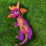  anus claws cum digital_media_(artwork) dragon ejaculation grass horn invalid_color invalid_tag looking_at_viewer lying male on_back open_mouth orgasm playstation smile spyro spyro_the_dragon teeth tongue video_games wings 