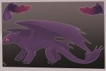  balls dragon fan_character fuf how_to_train_your_dragon male night_fury purple_skin red_eyes reptile scalie simple_background 