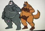 canine dog hound_(character) houndgrey invalid_tag male mammal oso overweight weight_gain wrestler 