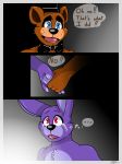  2018 anthro bear bonnie_(fnaf) bow_tie comic digital_media_(artwork) five_nights_at_freddy&#039;s freddy_(fnaf) fur insanysage lagomorph male mammal rabbit video_games 