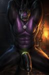  2018 abs anthro balls bdsm biceps big_penis black_balls black_penis black_skin black_tail bondage bound brick captive chain cock_ring dragon dripping erection fire hi_res horn huge_penis humanoid_penis hungrypaws jewelry kneeling long_penis long_tail male multicolored_skin muscular muscular_male navel necklace nude open_mouth orange_eyes partially_retracted_foreskin pecs penis pink_tongue precum purple_scales purple_skin raventhan reptile saliva scales scalie snout solo spread_legs spreading standing sweat teeth thick_tail thick_thighs tongue torch triceps uncut vein veiny_penis 