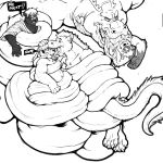  ! 2009 anthro bear coiling crocodile crocodilian dialogue dragon dramamine english_text eyewear glasses greyscale group hypnosis long_tongue male male_pred male_prey mammal mephitid mind_control monochrome multiple_prey navel reptile saliva scalie skunk spiral_eyes submissive_male text tongue tongue_out twile vore 