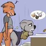  bottomless butt canine clothed clothing female fox koala male male/female mammal marsupial thunderouserections young 