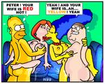  family_guy homer_simpson lois_griffin marge_simpson necron99 peter_griffin the_simpsons 