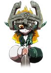  duo female foot_fetish footjob legend_of_zelda male midna nintendo not_furry penis smile straight the_legend_of_zelda twili twilight_princess unknown_artist video_games 