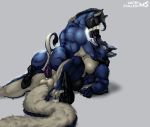  anus balls breasts butt canine color:blue dragon duo equine female hybrid kissing long_tail long_tongue male male/female mammal misterstallion muscular penis pussy riding sex tongue vaginal wolf zebra 