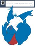  big_penis clothing huge_penis latios legendary_pok&eacute;mon male nintendo obese overweight penis pok&eacute;mon pok&eacute;mon_(species) rakashama simple_background speedo swimsuit thick_thighs video_games wide_hips wings 