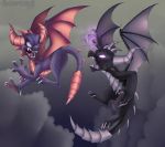  anisopterror better_version_at_source dark_spyro dragon fight skylanders_academy spyro spyro_the_dragon teeth video_games 