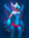  2014 abs anthro anthrofied blush clothed clothing digital_media_(artwork) elpatrixf flat_chested latios legendary_pok&eacute;mon looking_away looking_up male navel nintendo nipples open_mouth pok&eacute;mon pok&eacute;mon_(species) pok&eacute;morph red_eyes shadow topless underwear video_games 