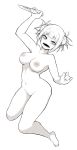  :d bags_under_eyes bangs blunt_bangs blush boku_no_hero_academia breasts commentary_request constricted_pupils double_bun fangs full_body greyscale highres holding holding_knife knife lamb-oic029 large_breasts looking_at_viewer monochrome nipples nude open_mouth pussy short_hair sidelocks simple_background smile solo tied_hair toga_himiko white_background 