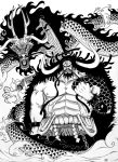  1boy artist_request dragon kaido long_hair one_piece source_request tattoo ungry 